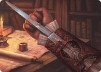 Hidden Blade Art Card - Art Series: Universes Beyond: Assassin's Creed - Magic: The Gathering card