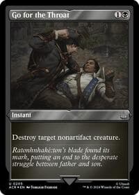 Go for the Throat (Foil Etched) - Universes Beyond: Assassin's Creed - Magic: The Gathering card