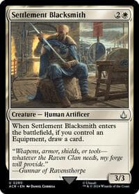 Settlement Blacksmith - Universes Beyond: Assassin's Creed - Magic: The Gathering card