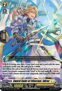 Sword Saint of Itinerant, Idiras - DZ-BT02: Illusionless Strife - Cardfight Vanguard card