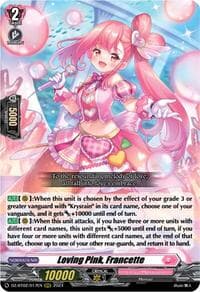 Loving Pink, Francette - DZ-BT02: Illusionless Strife - Cardfight Vanguard card