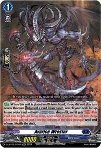 Avarice Wrester - DZ-BT02: Illusionless Strife - Cardfight Vanguard card