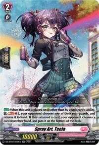 Spray Art, Teela - DZ-BT02: Illusionless Strife - Cardfight Vanguard card