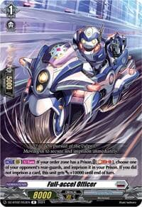 Full-accel Officer - DZ-BT02: Illusionless Strife - Cardfight Vanguard card