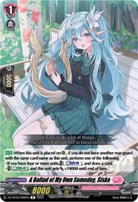 A Ballad of My Own Someday, Siska - DZ-BT02: Illusionless Strife - Cardfight Vanguard card