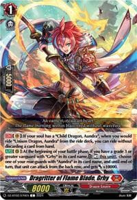 Dragritter of Flame Blade, Grhy - DZ-BT02: Illusionless Strife - Cardfight Vanguard card