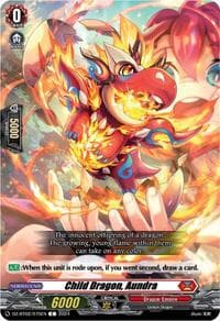 Child Dragon, Aundra - DZ-BT02: Illusionless Strife - Cardfight Vanguard card