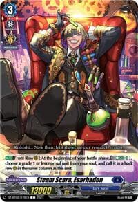 Steam Scara, Esarhadon - DZ-BT02: Illusionless Strife - Cardfight Vanguard card