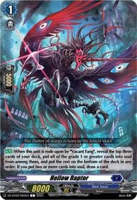 Hollow Raptor - DZ-BT02: Illusionless Strife - Cardfight Vanguard card