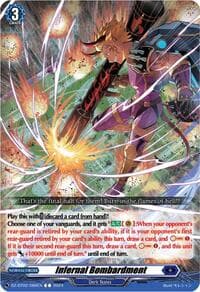 Infernal Bombardment - DZ-BT02: Illusionless Strife - Cardfight Vanguard card