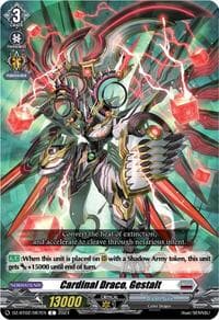 Cardinal Draco, Gestalt - DZ-BT02: Illusionless Strife - Cardfight Vanguard card