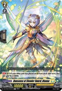 Danseuse of Slender Sword, Dianna - DZ-BT02: Illusionless Strife - Cardfight Vanguard card