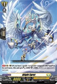 Alight Egret - DZ-BT02: Illusionless Strife - Cardfight Vanguard card