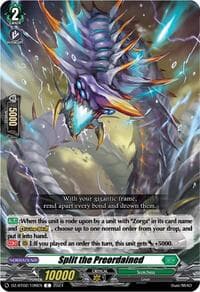 Split the Preordained - DZ-BT02: Illusionless Strife - Cardfight Vanguard card