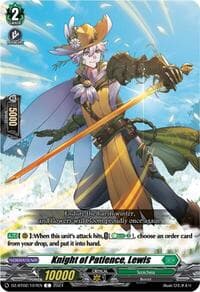 Knight of Patience, Lewis - DZ-BT02: Illusionless Strife - Cardfight Vanguard card