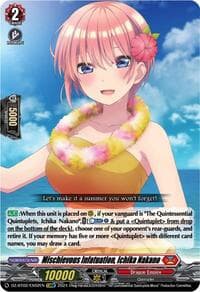 Mischievous Infatuation, Ichika Nakano (EXRRR) - DZ-BT02: Illusionless Strife - Cardfight Vanguard card
