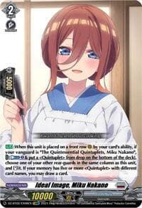 Ideal Image, Miku Nakano (EXRRR) - DZ-BT02: Illusionless Strife - Cardfight Vanguard card
