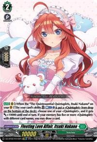 Fleeting Love Affair, Itsuki Nakano (EXRRR) - DZ-BT02: Illusionless Strife - Cardfight Vanguard card