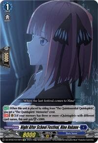 Night After School Festival, Nino Nakano (EXC) - DZ-BT02: Illusionless Strife - Cardfight Vanguard card