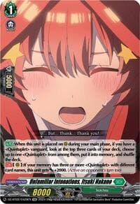Unfamiliar Intonations, Itsuki Nakano (EXC) - DZ-BT02: Illusionless Strife - Cardfight Vanguard card