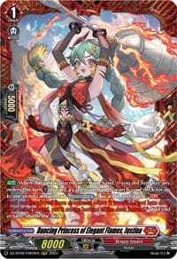 Dancing Princess of Elegant Flames, Justina (FR) - DZ-BT02: Illusionless Strife - Cardfight Vanguard card