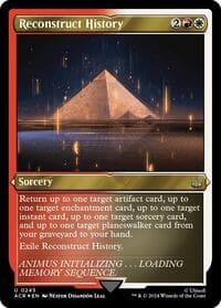 Reconstruct History (Foil Etched) - Universes Beyond: Assassin's Creed - Magic: The Gathering card