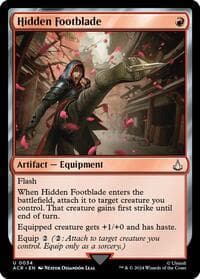Hidden Footblade - Universes Beyond: Assassin's Creed - Magic: The Gathering card