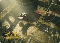 Rooftop Bypass Art Card (Gold-Stamped Signature) - Art Series: Universes Beyond: Assassin's Creed - Magic: The Gathering card