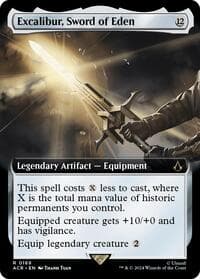 Excalibur, Sword of Eden (Extended Art) - Universes Beyond: Assassin's Creed - Magic: The Gathering card