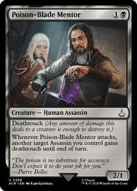 Poison-Blade Mentor - Universes Beyond: Assassin's Creed - Magic: The Gathering card