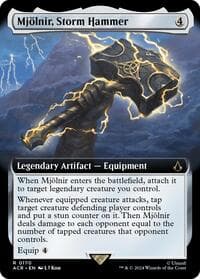 Mjolnir, Storm Hammer (Extended Art) - Universes Beyond: Assassin's Creed - Magic: The Gathering card
