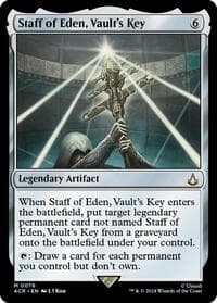 Staff of Eden, Vault's Key - Universes Beyond: Assassin's Creed - Magic: The Gathering card