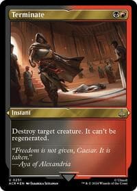Terminate (Foil Etched) - Universes Beyond: Assassin's Creed - Magic: The Gathering card