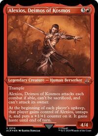 Alexios, Deimos of Kosmos (Foil Etched) - Universes Beyond: Assassin's Creed - Magic: The Gathering card
