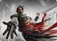 Ezio Auditore da Firenze Art Card - Art Series: Universes Beyond: Assassin's Creed - Magic: The Gathering card