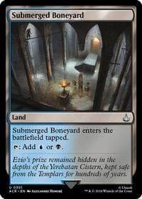 Submerged Boneyard - Universes Beyond: Assassin's Creed - Magic: The Gathering card