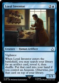 Loyal Inventor - Universes Beyond: Assassin's Creed - Magic: The Gathering card