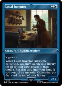 Loyal Inventor (Foil Etched) - Universes Beyond: Assassin's Creed - Magic: The Gathering card