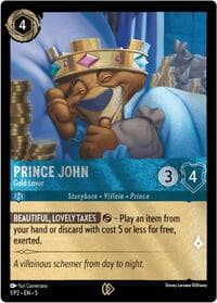 Prince John - Gold Lover - Disney Lorcana Promo Cards - Disney Lorcana card