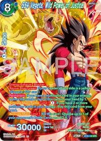 SS4 Vegeta, Wild Power of Justice (SPR) - Legend of the Dragon Balls - Dragon Ball Super: Masters card