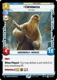 Chewbacca - Pykesbane - Shadows of the Galaxy - Star Wars: Unlimited card
