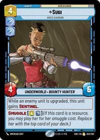 Sugi - Hired Guardian - Shadows of the Galaxy - Star Wars: Unlimited card