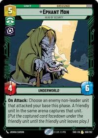 Ephant Mon - Head of Security - Shadows of the Galaxy - Star Wars: Unlimited card