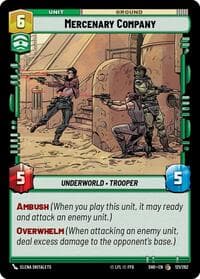 Mercenary Company - Shadows of the Galaxy - Star Wars: Unlimited card