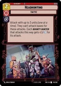 Headhunting - Shadows of the Galaxy - Star Wars: Unlimited card