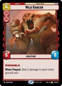 Wild Rancor - Shadows of the Galaxy - Star Wars: Unlimited card