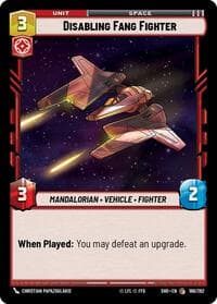 Disabling Fang Fighter - Shadows of the Galaxy - Star Wars: Unlimited card