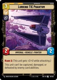 Lurking TIE Phantom - Shadows of the Galaxy - Star Wars: Unlimited card
