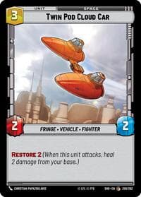 Twin Pod Cloud Car - Shadows of the Galaxy - Star Wars: Unlimited card