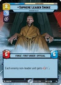 Supreme Leader Snoke - Shadow Ruler (Hyperspace) - Shadows of the Galaxy - Star Wars: Unlimited card